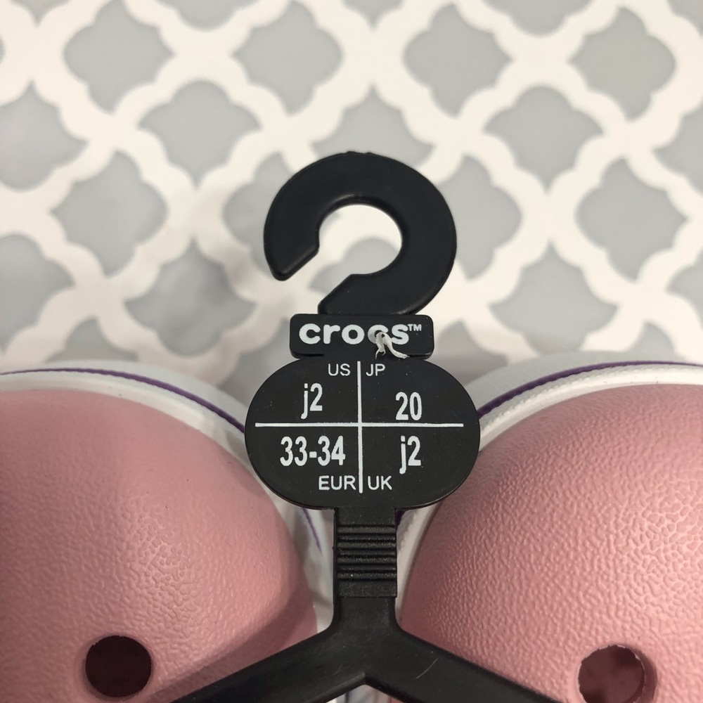 Girl’s Croc Pink Crocband II Shoes - Picture 2 of 10